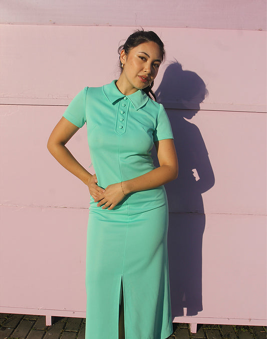 Turquoise Retro Dress