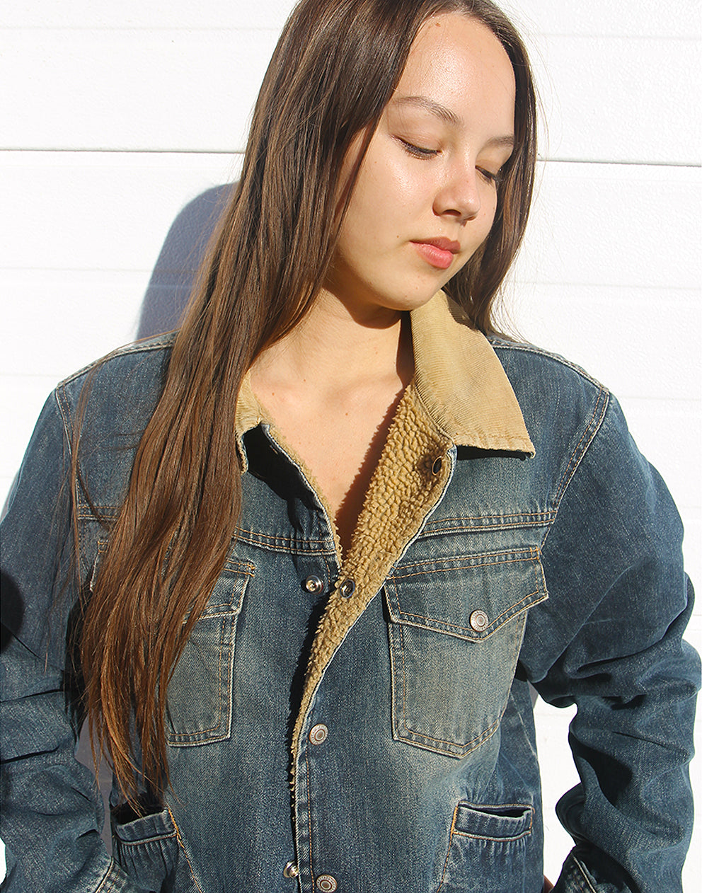 sherpa denim jacket