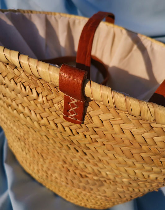 Large Straw Beach Bag