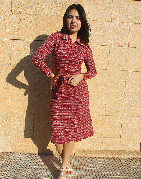 Long Sleeve Pink Dress