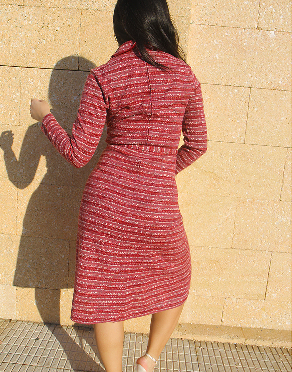 Long Sleeve Pink Dress