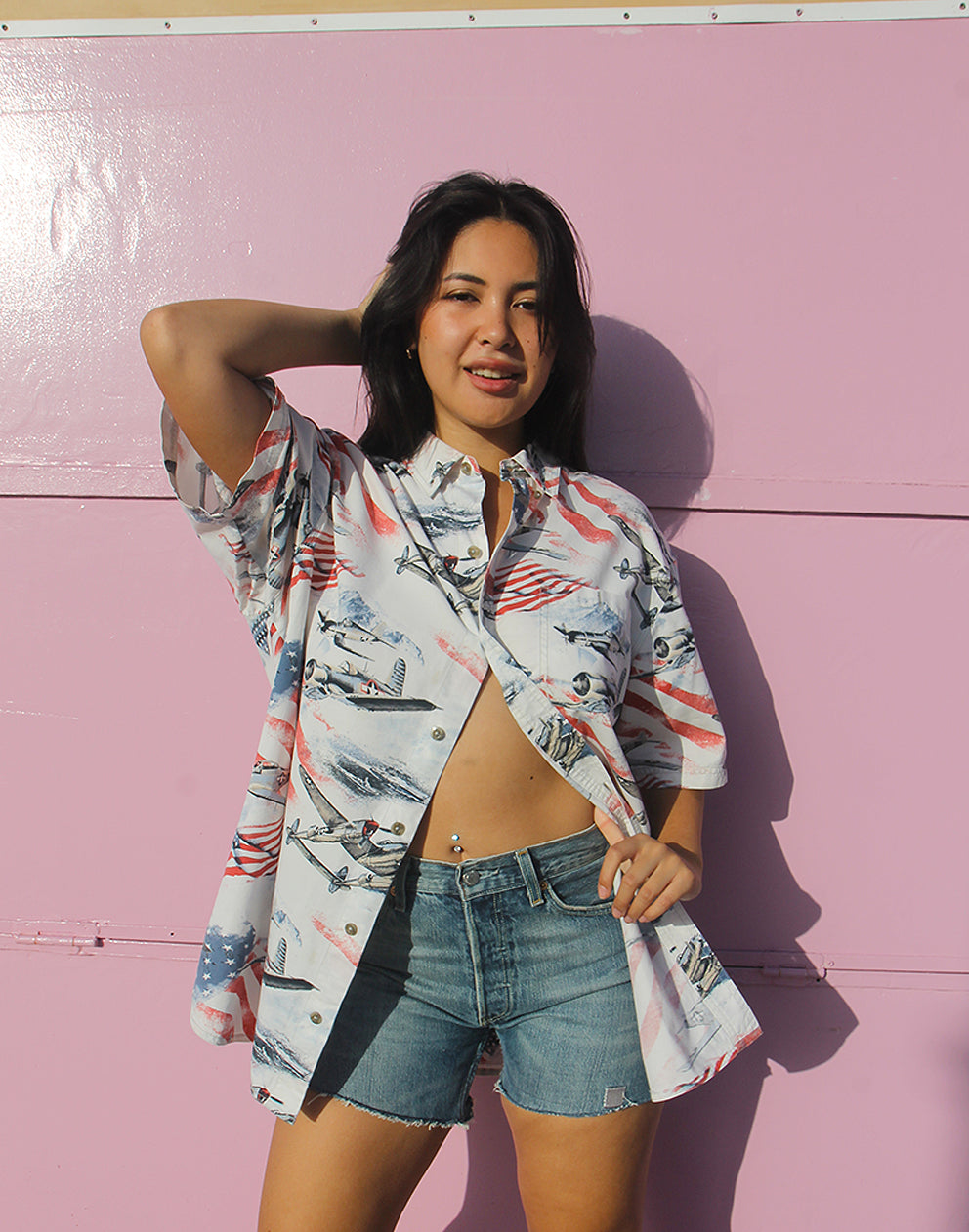 USA Print Vintage Shirt Unisex