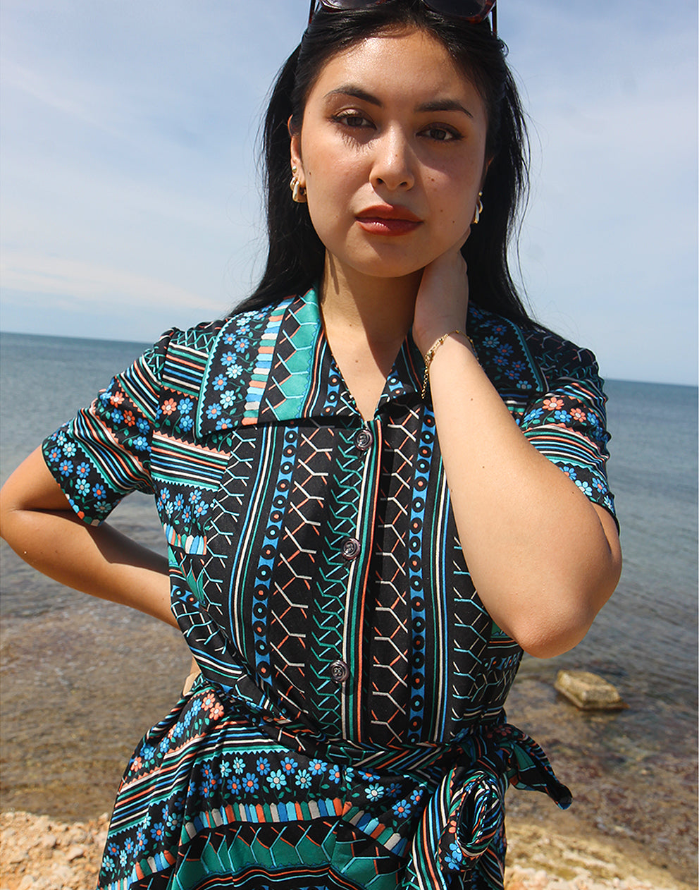 Short Sleeve Vintage Dress