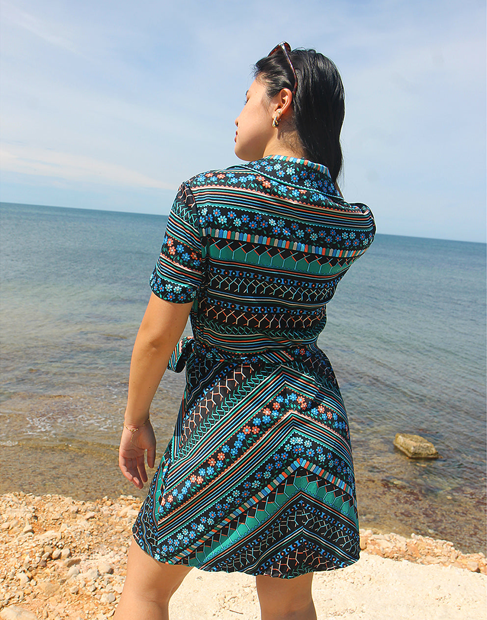 Short Sleeve Vintage Dress