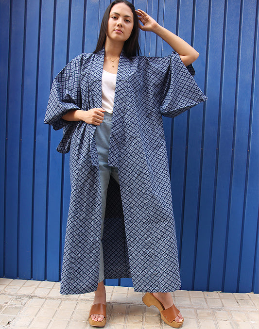 Long Kimono in Blue