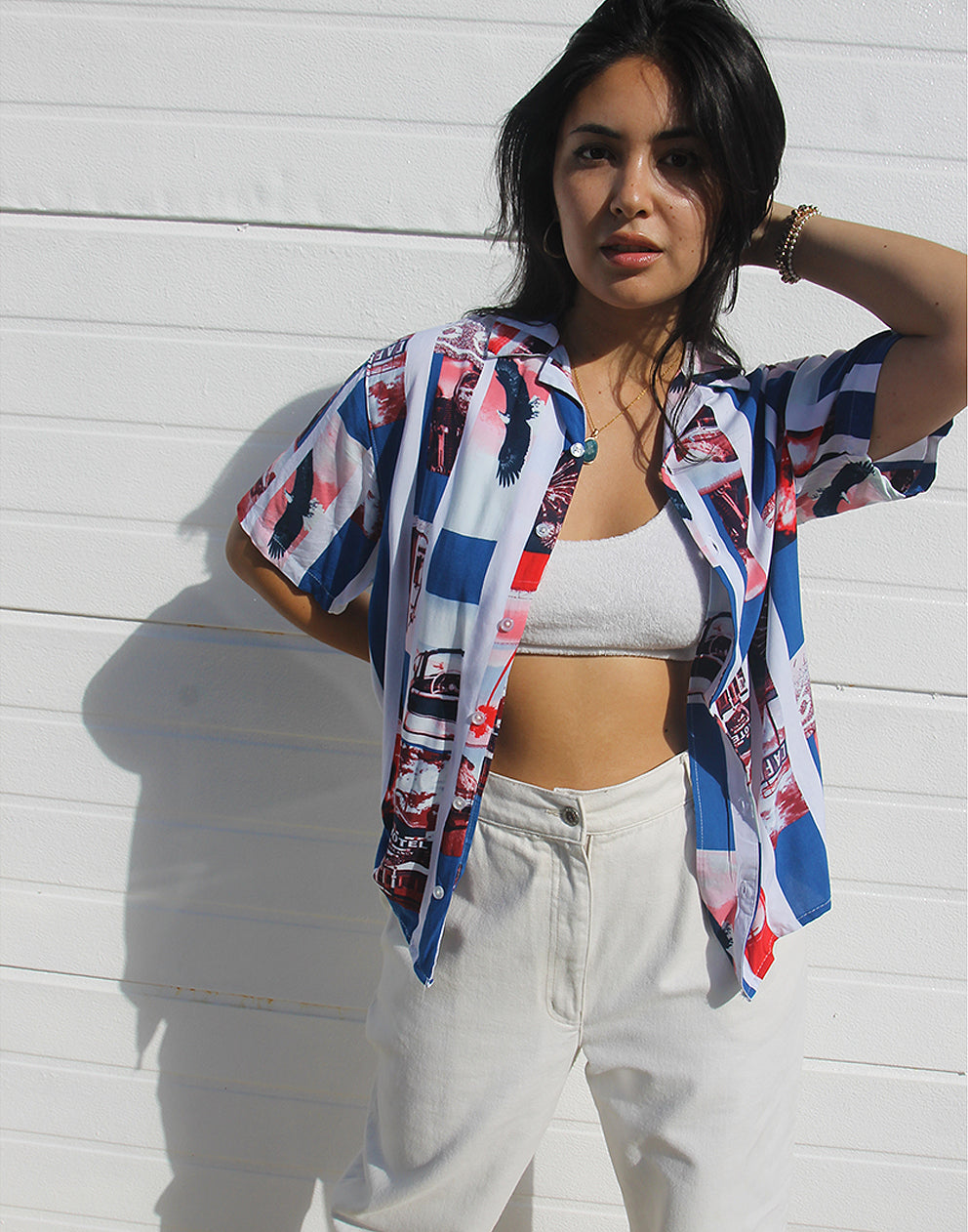 vintage printed shirt