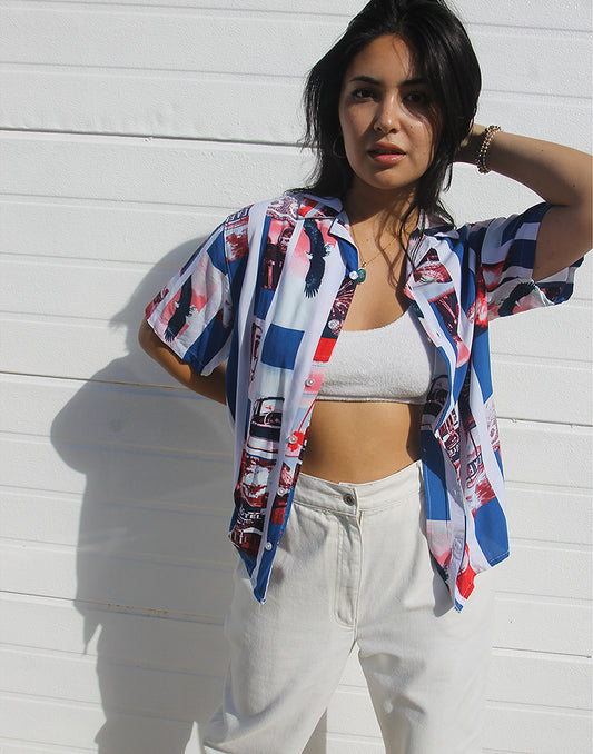 vintage printed shirt