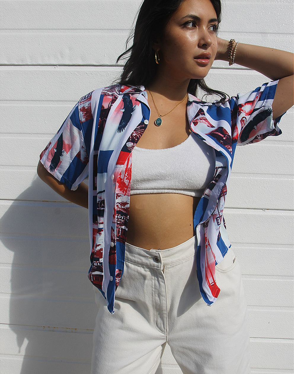 vintage printed shirt