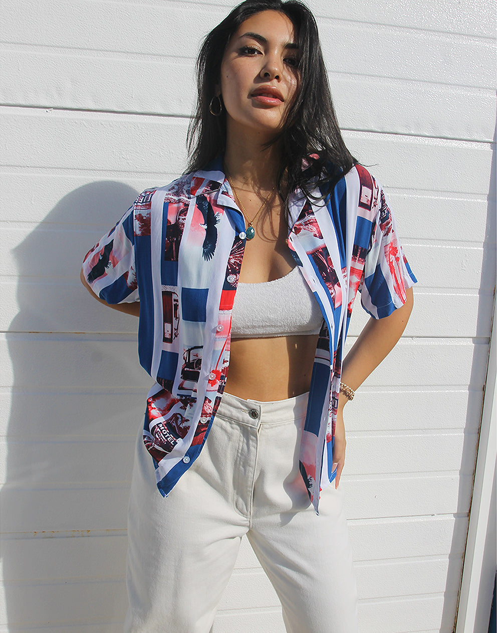 vintage printed shirt