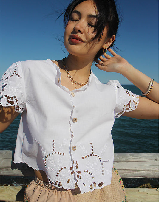 Womens White Blouse