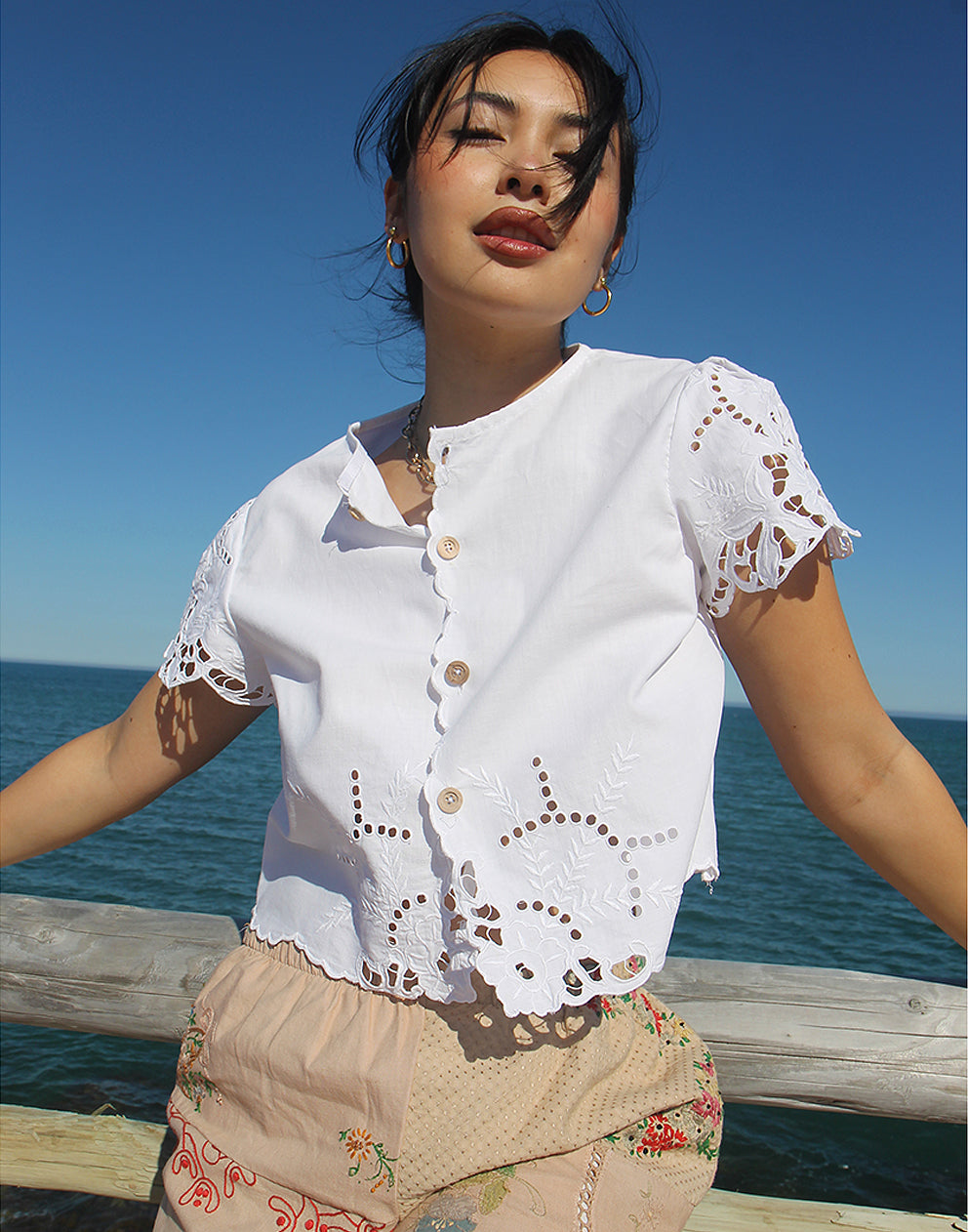 Womens White Blouse