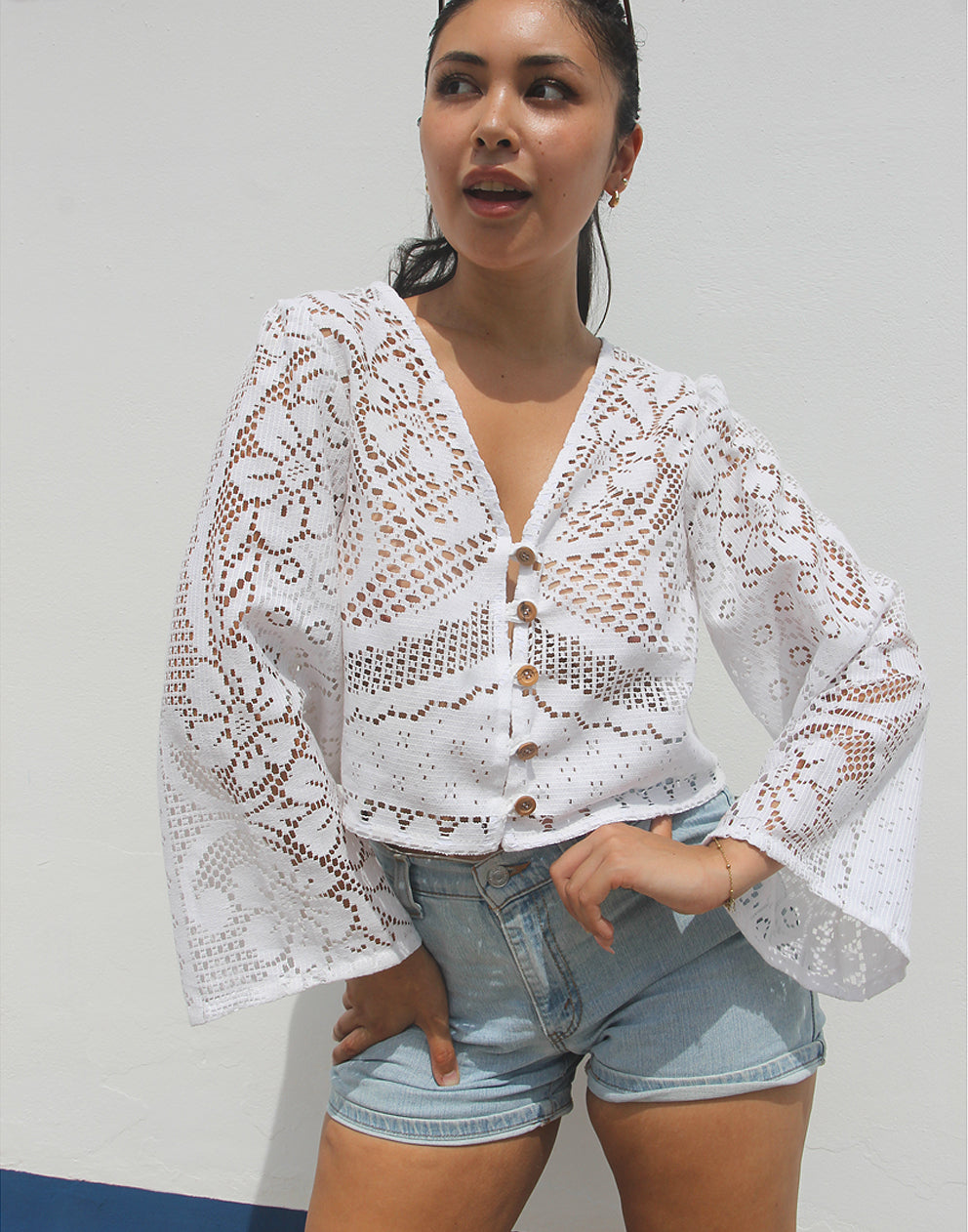 White Lace Blouse