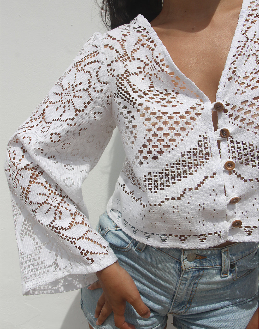 White Lace Blouse