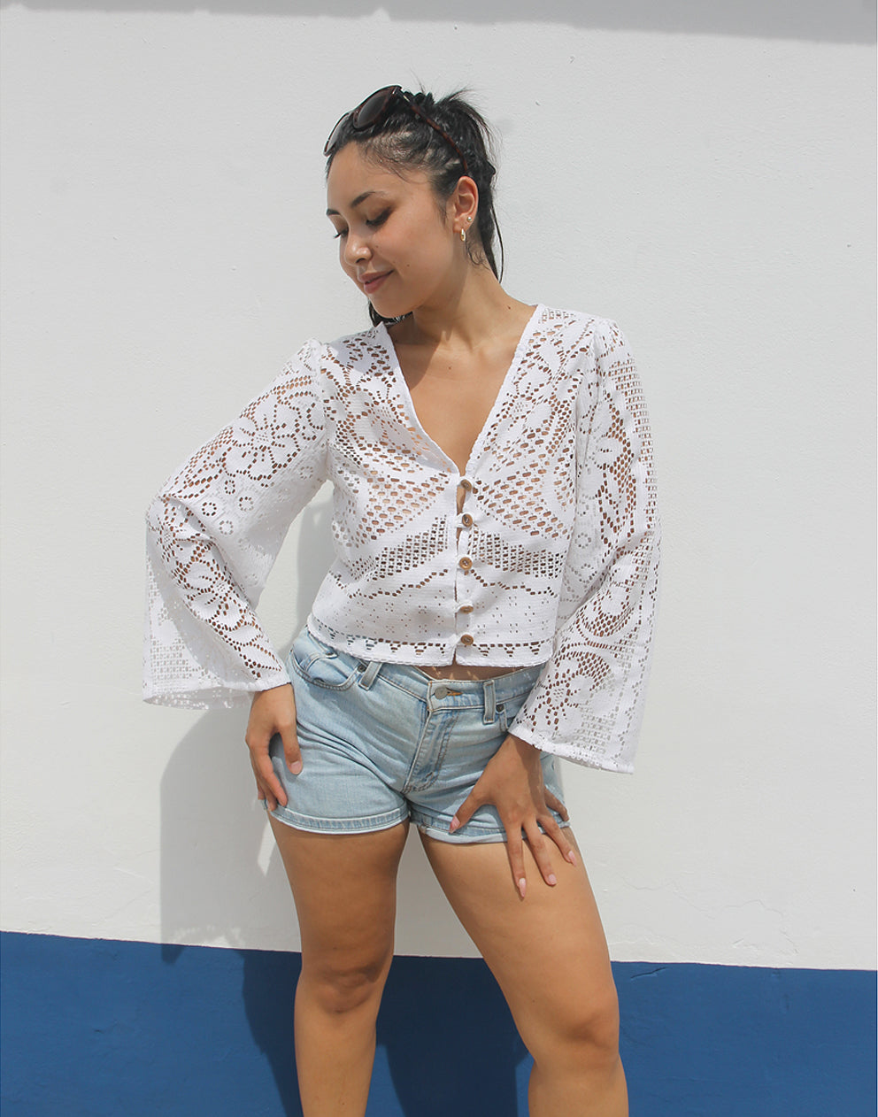 White Lace Blouse