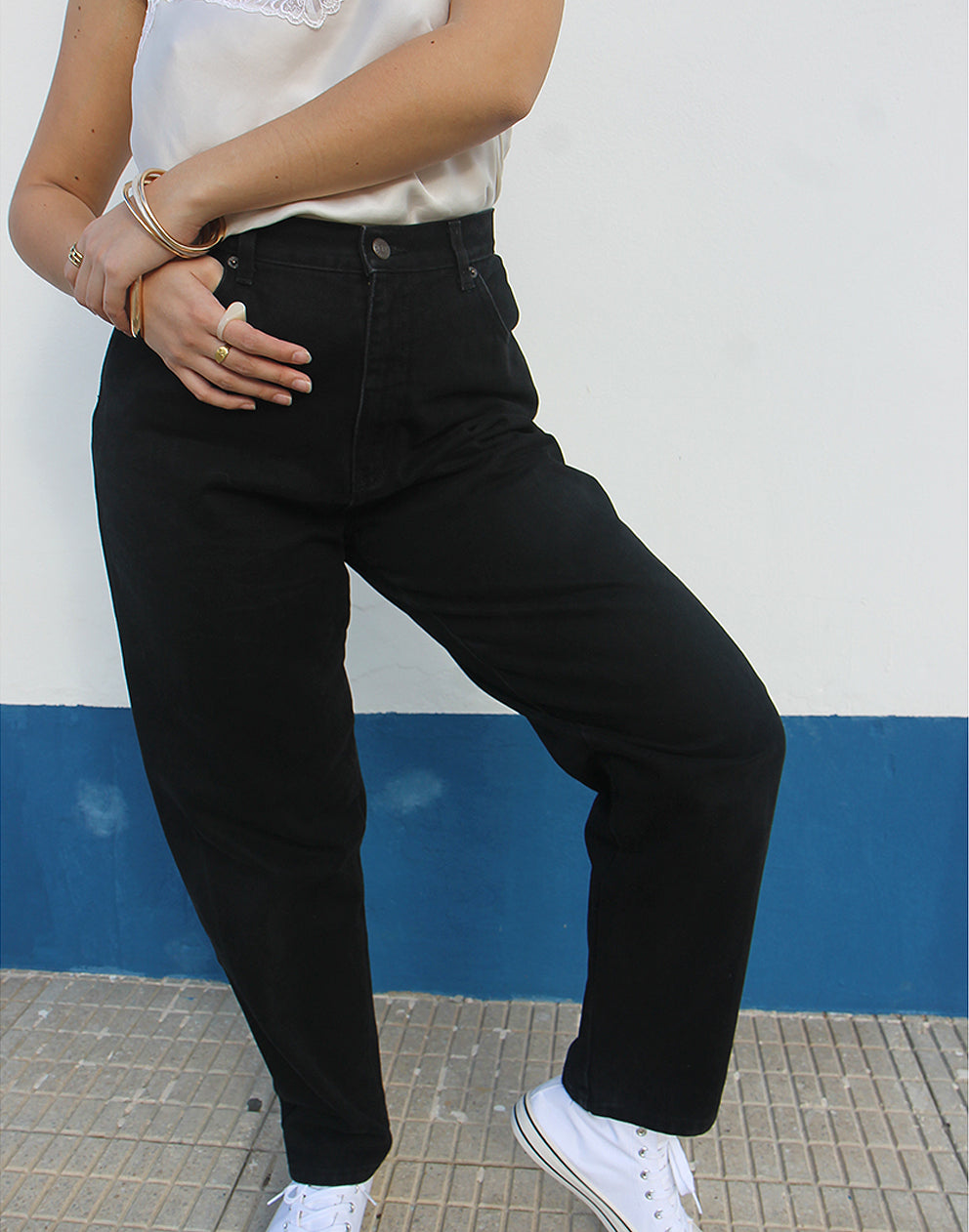 Black Mom Jeans - 30W 29L