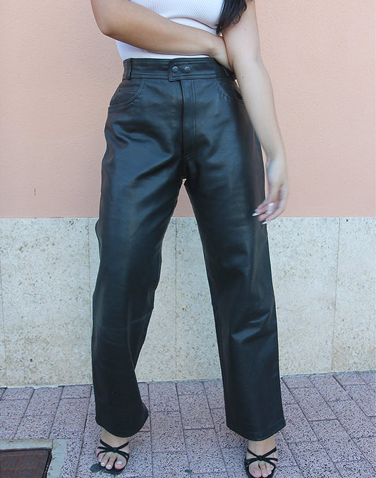 Black Leather Trousers