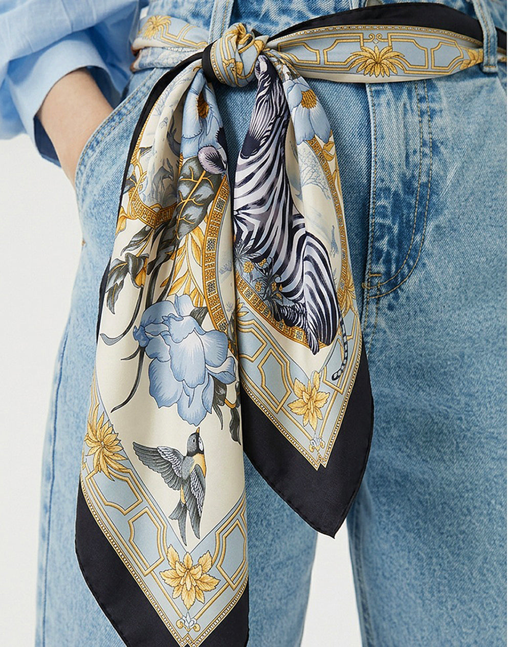 Womens Scarf - Zebra Print