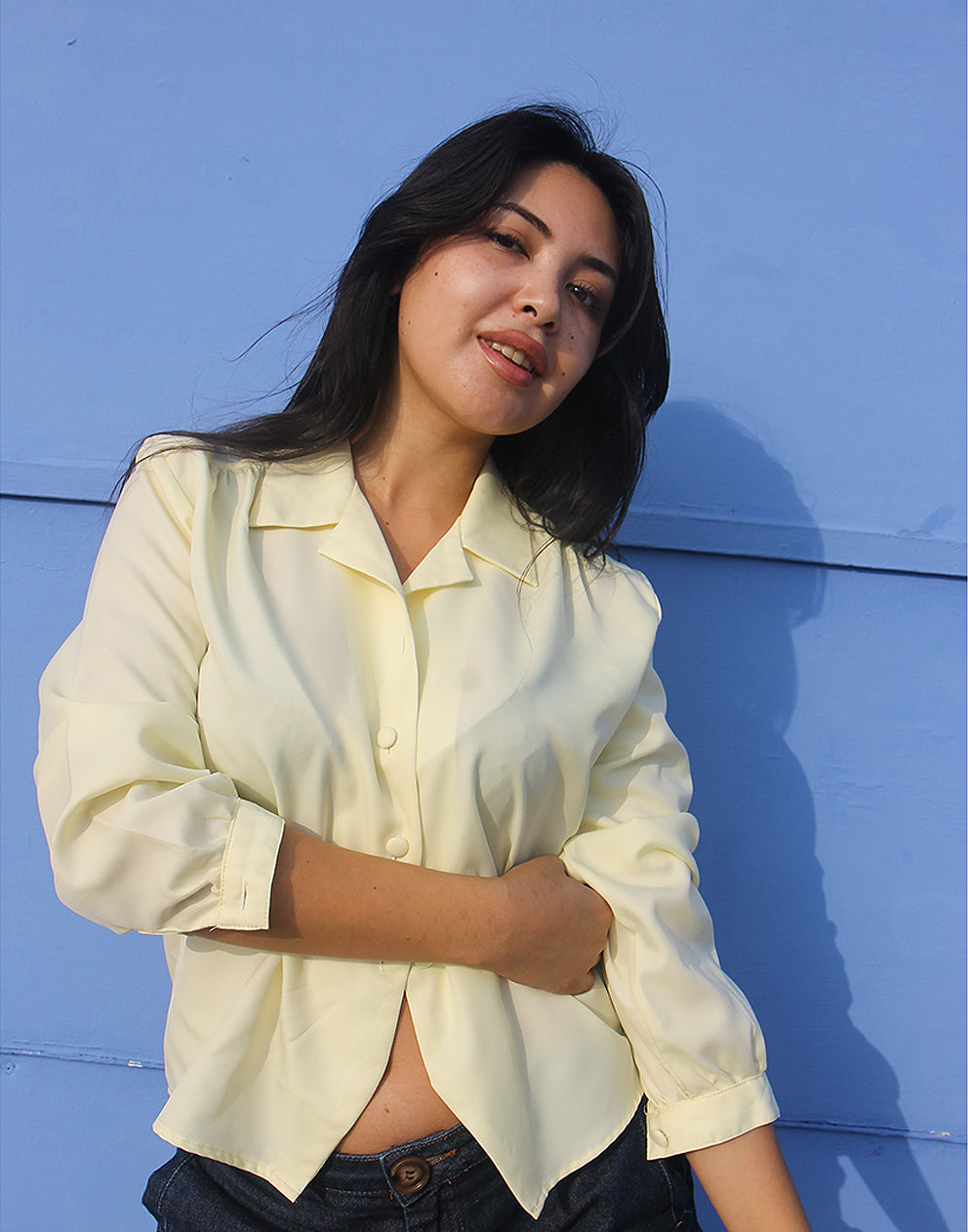 Pale Yellow Blouse