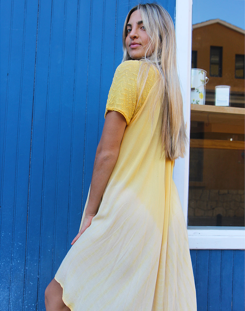 Boho Dress in Yellow