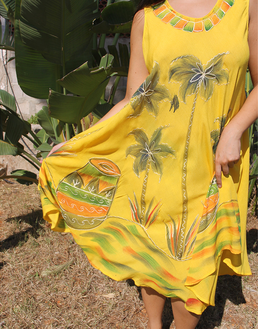 Yellow Beach Dress