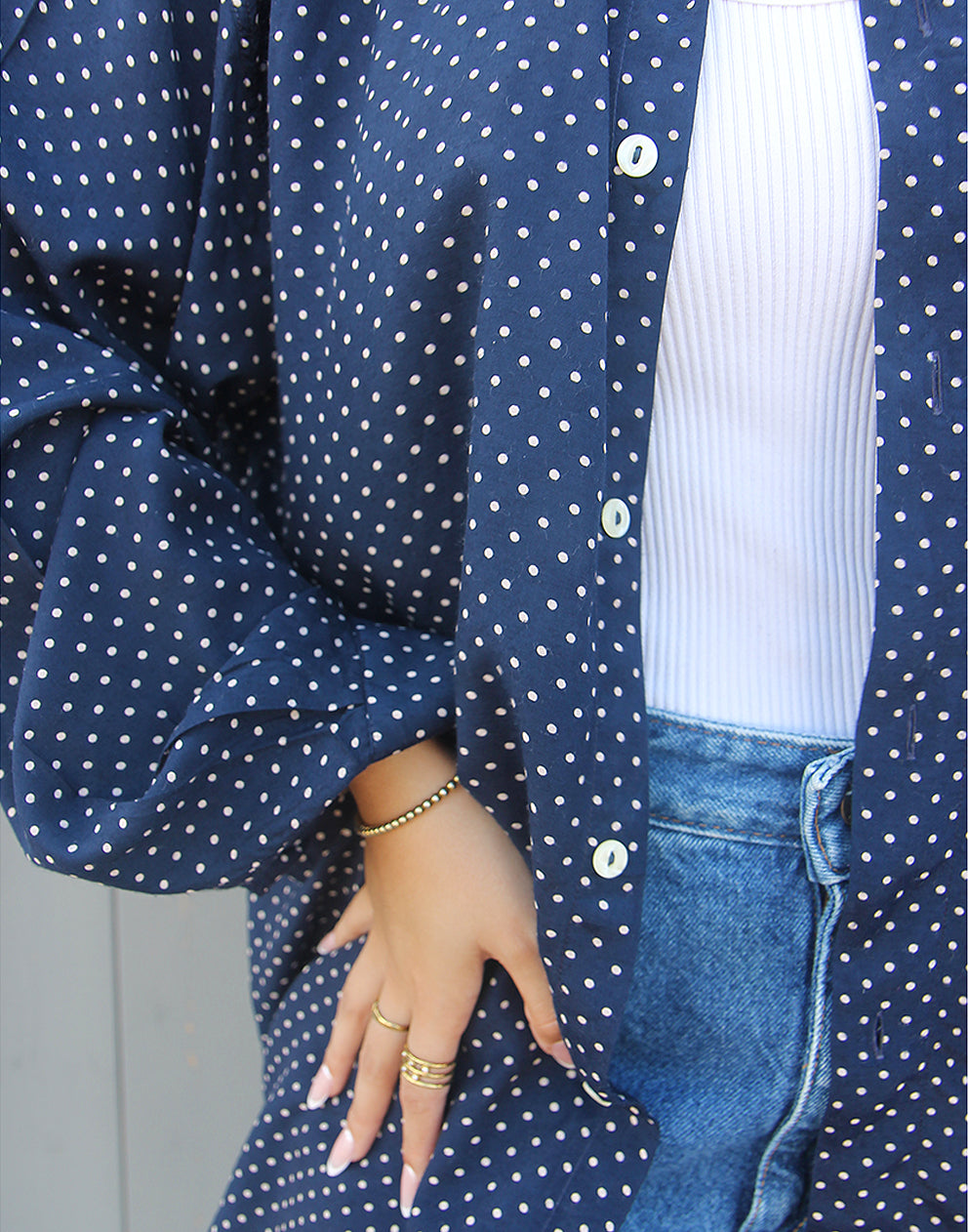 Navy Blue Shirt