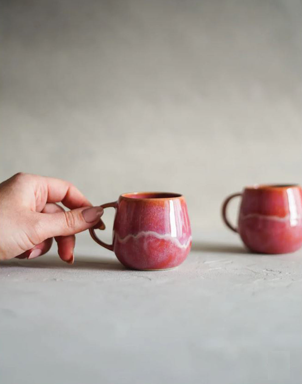 Pink espresso cup