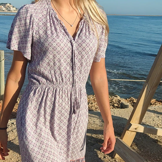 Lilac Floral Dress