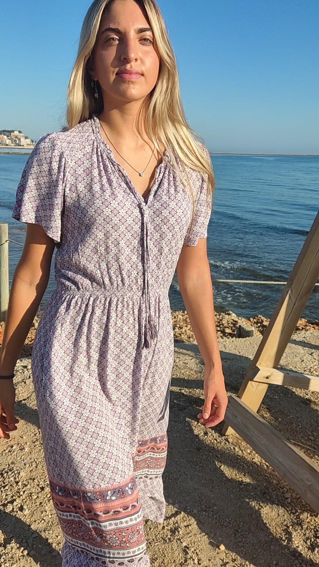 Lilac Floral Dress