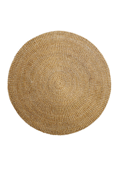Large Round Seagrass Rug in Natural