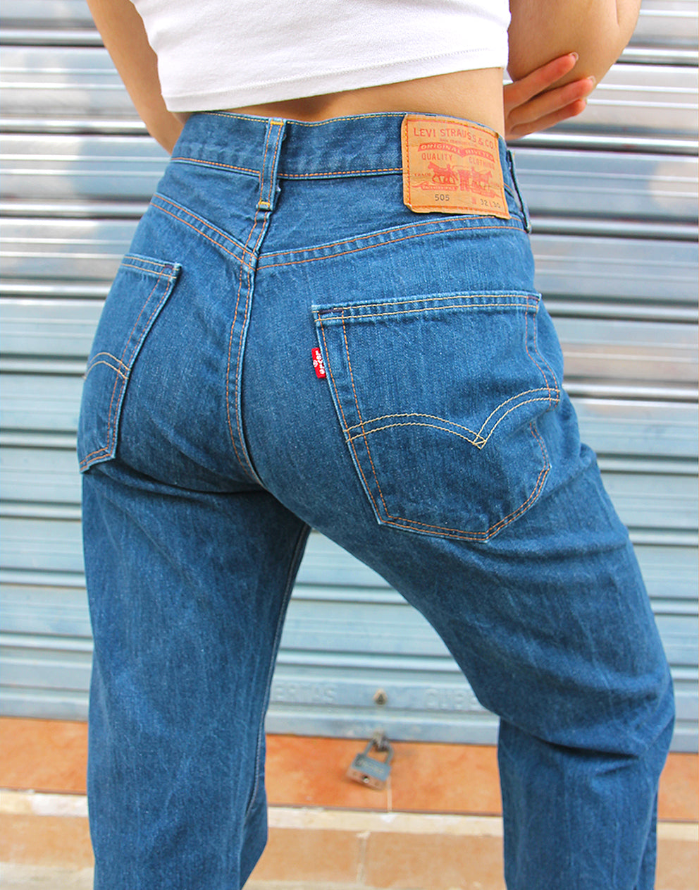 Levis 505 high waist sale