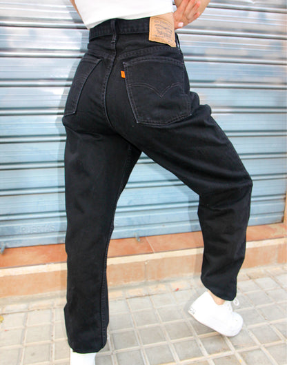 Original Levi's 615 Black High Rise Tall Jeans 34"/ 86cm waist